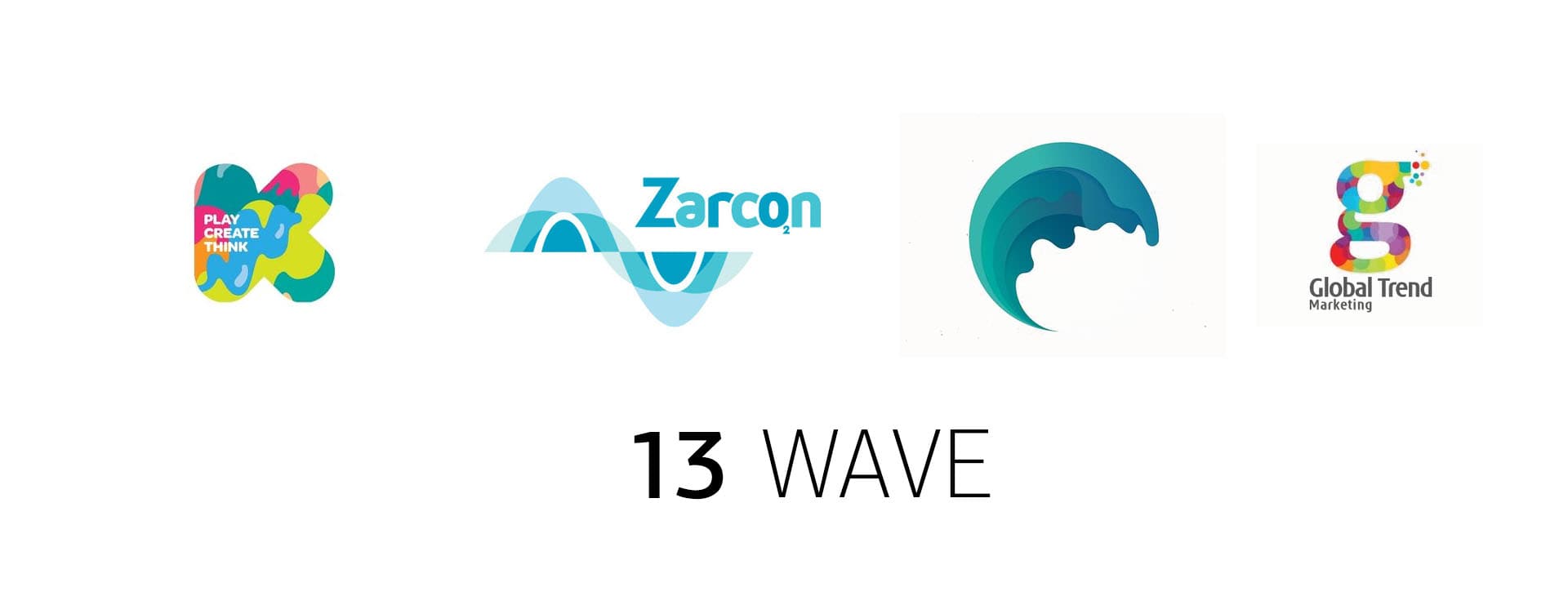 стиль логотипа волна, wave logo style