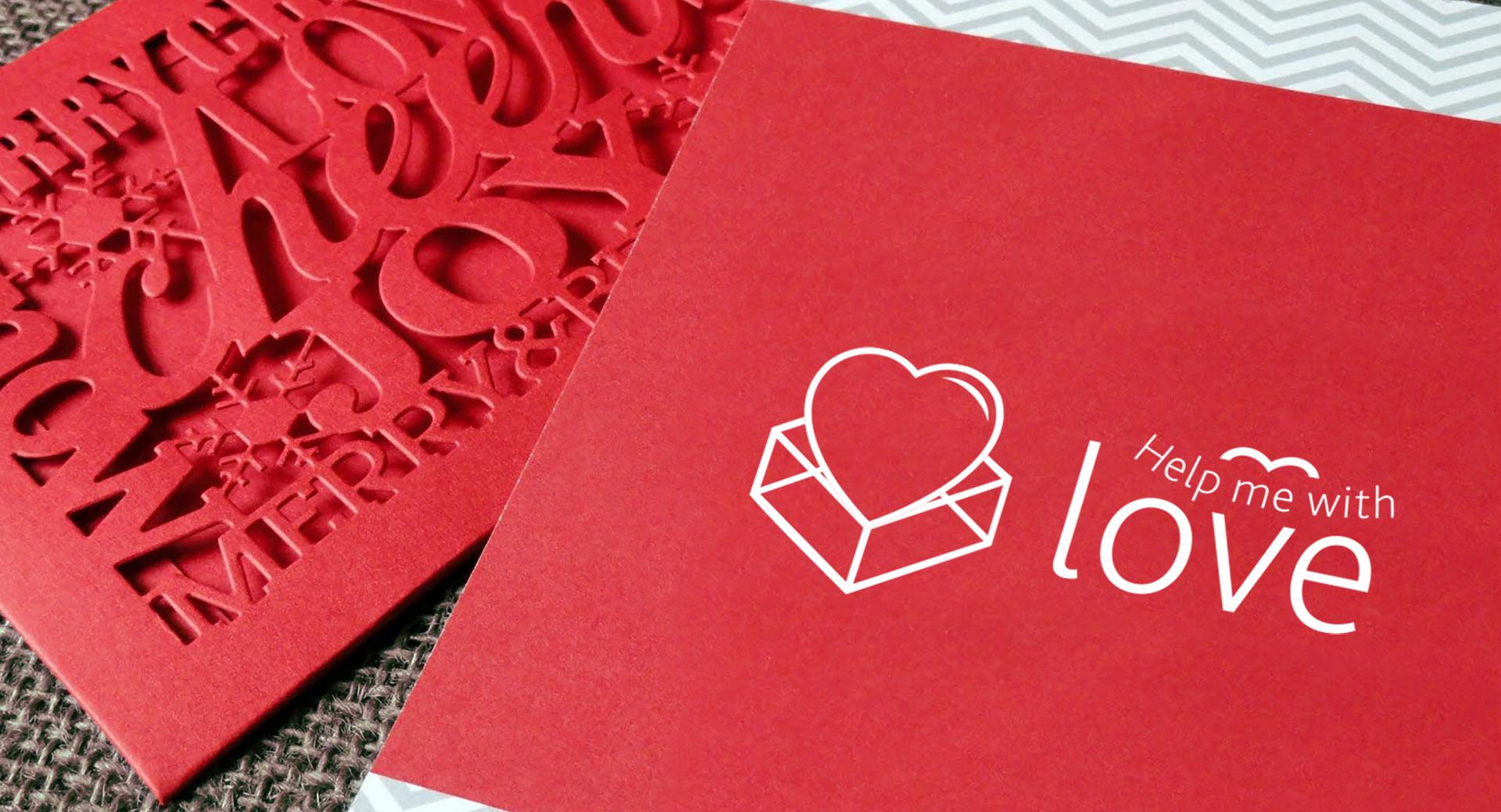 Дизайн логотипа в виде сердца для магазина подарков