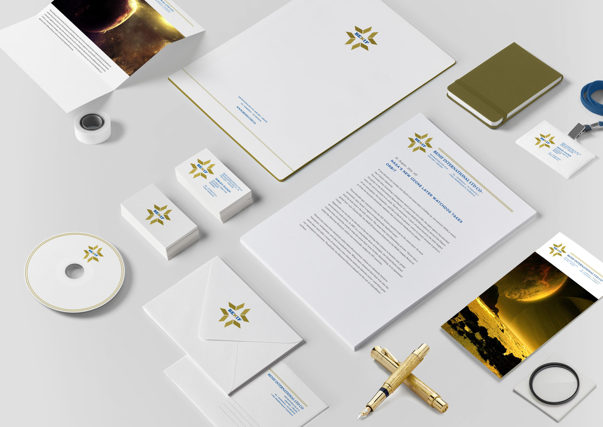 Design of the corporate identity of a geodetic company